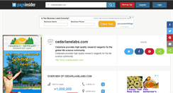 Desktop Screenshot of cedarlanelabs.com